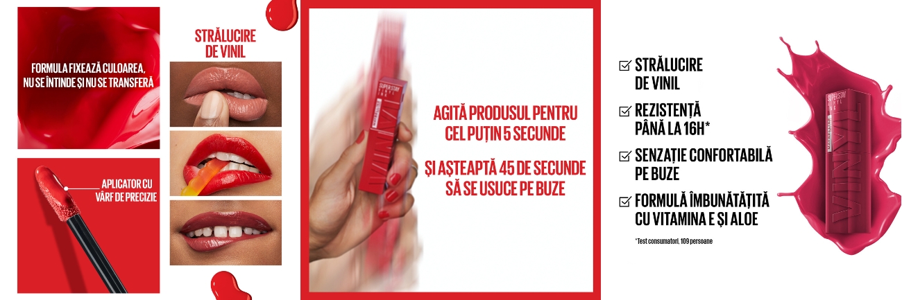 Ruj lichid rezistent cu stralucire de vinil SuperStay Vinyl Ink, 30 Unrivaled